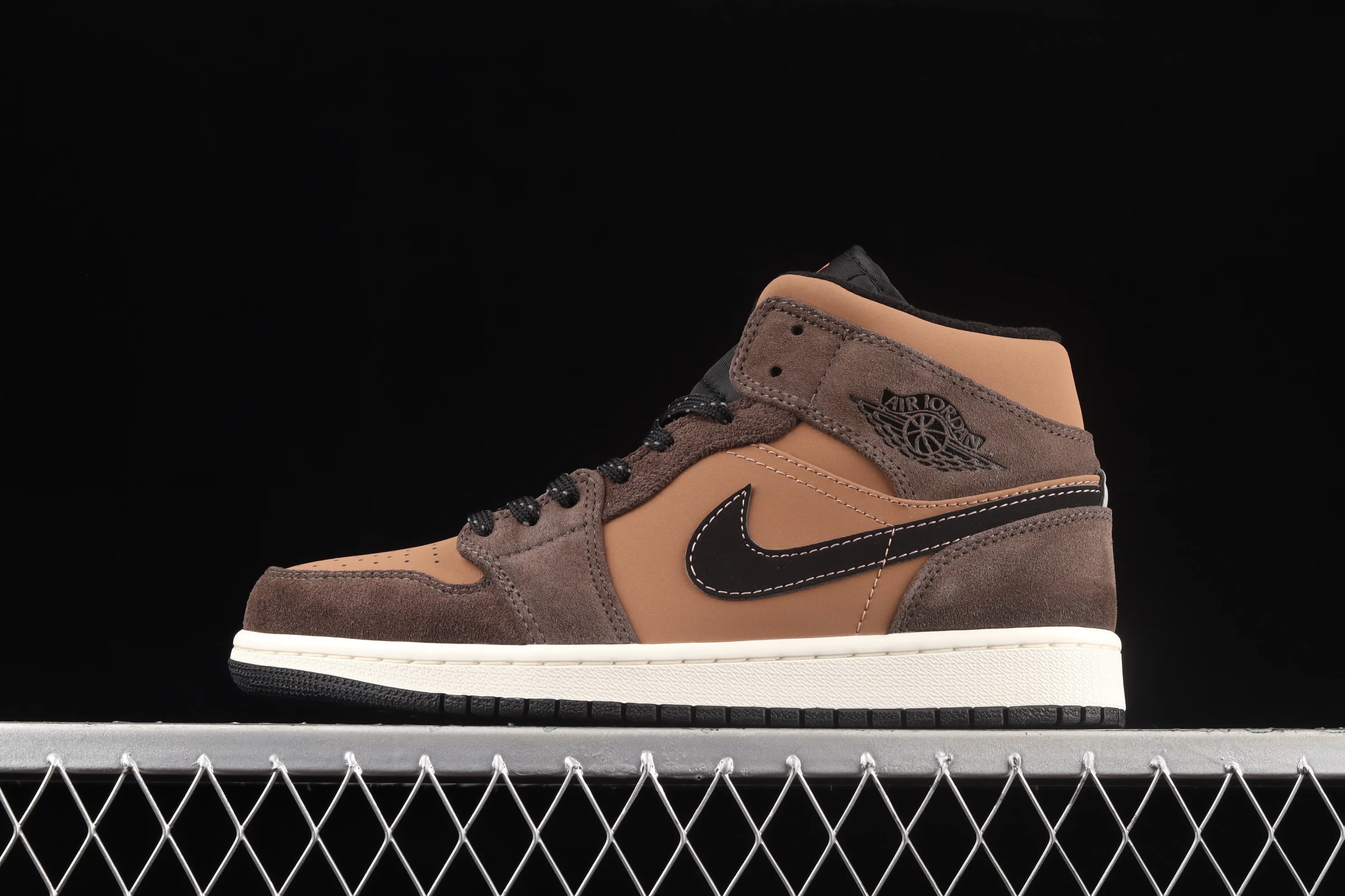 All categories Air Jordan Jordan series basketball shoes Air Jordan 1 Mid Air Jordan 1 Mid AJ1 Joe 1 chocolate brown mid-top cultural basketball shoes DC7294-200